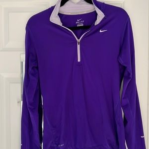 Nike Dri Fit half zip running top size medium